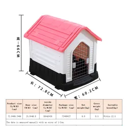 Wholesale buy Outdoor Usage Large Size Removable Rainproof Plastic Dog House With Window