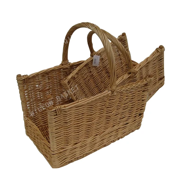 wicker firewood basket fireplace classic charcoal storage firewoods handling wicker firewood basket