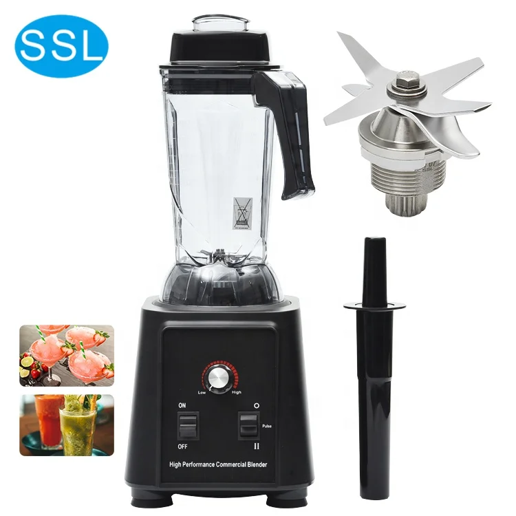 1680W лампы для кухни повара профессиональные кофе дробилки льда миксер машина приготовления молочного коктейля Мясорубка из нержавеющей стали с лезвием коммерческий блендер