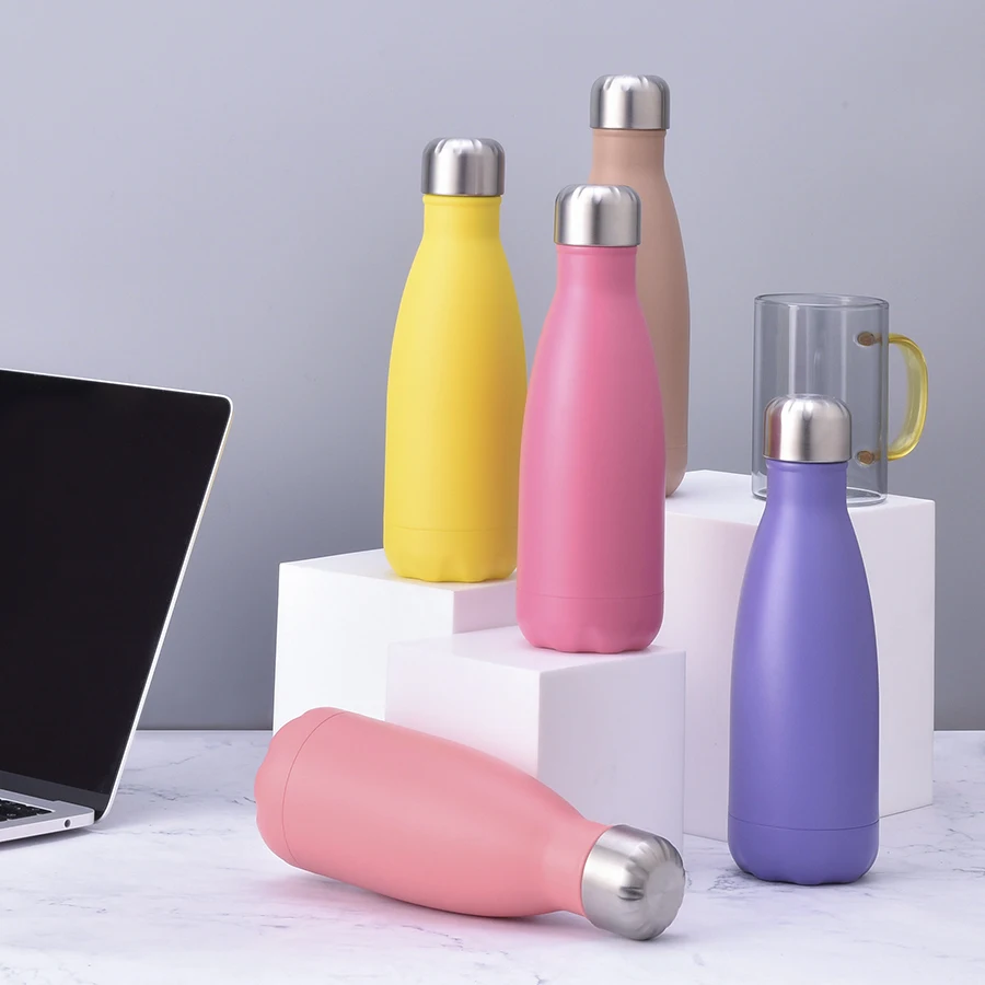 18 Oz Sport Water Bottles Stainless Steel Insulated Vacuum Flasks