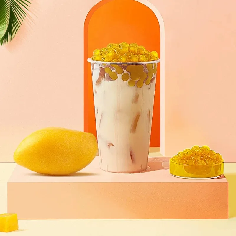 1 kg is an instant mango -flavored crystal Poba juice konjac jelly ball