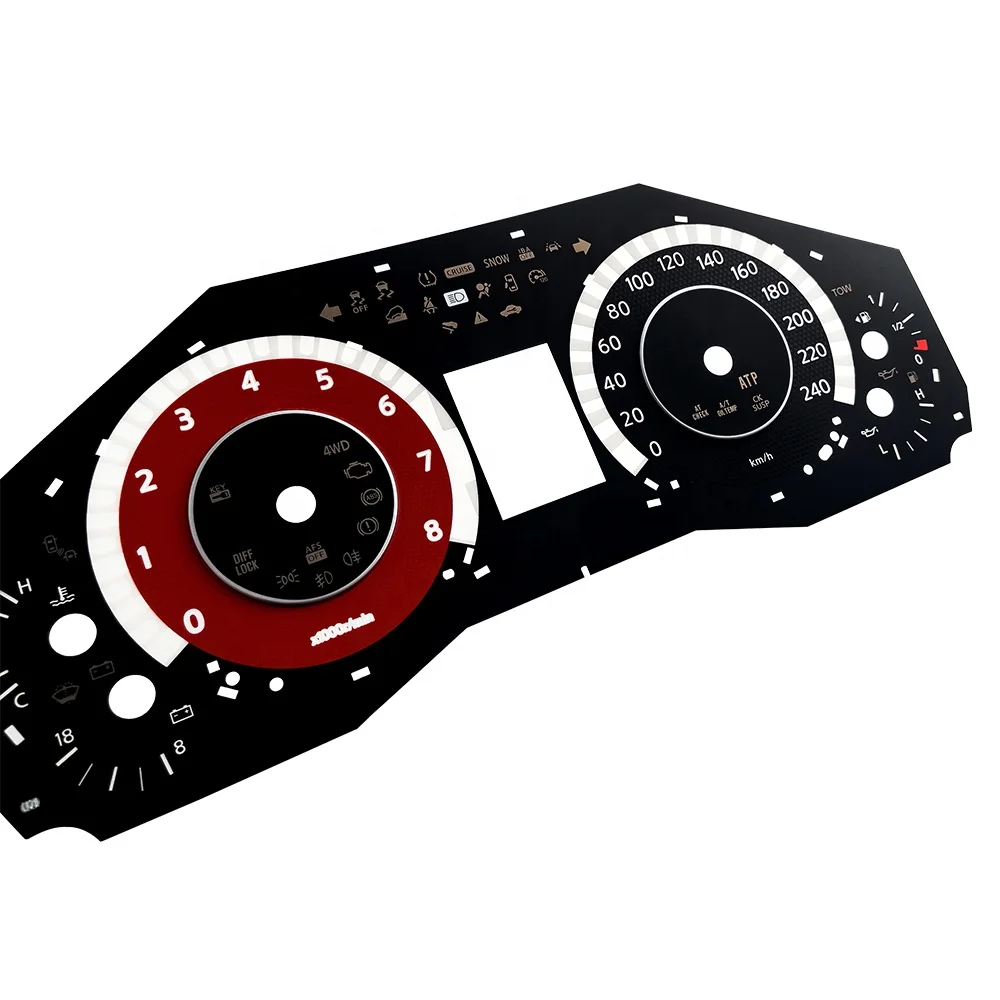 OEM&ODM Custom Motorcycle Meter graphic overlay instrument cluster faceplate digital dashboard
