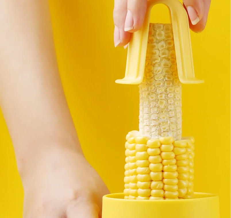 New Creative Stainless Steel Corn Planer Multi-function Peeling Corn Garlic Masher Grinder Thresher Kitchen Gadget