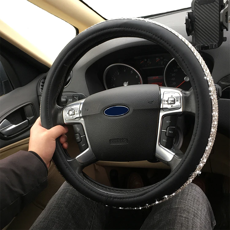  Набор украшений кристаллы автомобильный бриллиант без падения Автомобильный интерьер чехол на руль