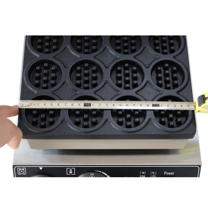Commercial round Shape Waffle Maker electric 16pcs Waffle Machine cake oven