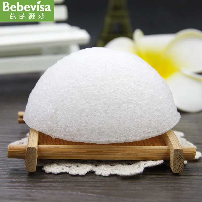 2020 hot sale organic for new born baby halfball shape konjac sponge private label