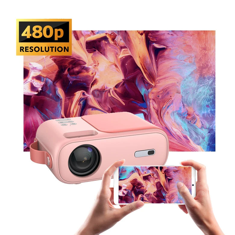 Лидер продаж на Amazon, проектор с Wi-Fi и подключением, разрешение 480P, домашний игровой ЖК-проектор для детей