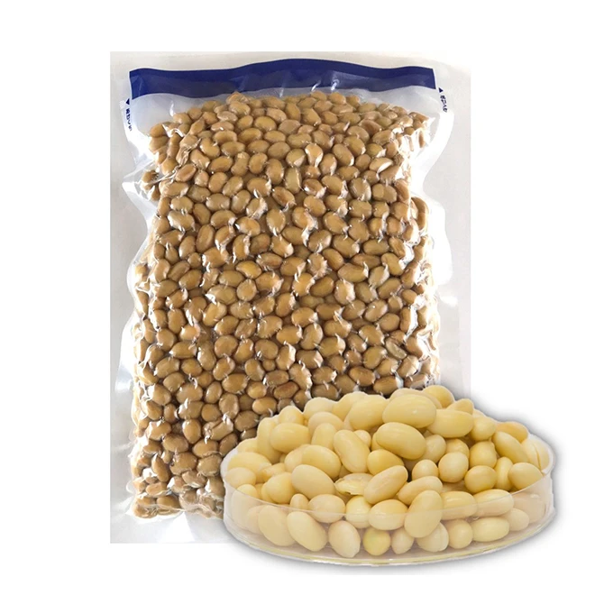Raw refined steamed soybean with a high level of safety and security