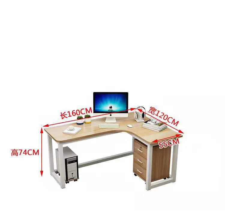 Classic corner desk pc desktop computer table all-in-one rental home student writing house wood computer desks design