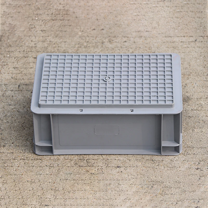 Heavy Duty Durable Solid Box Crate 300*200*120mm Stackable Plastic Logistic Crate Euro Storage Box