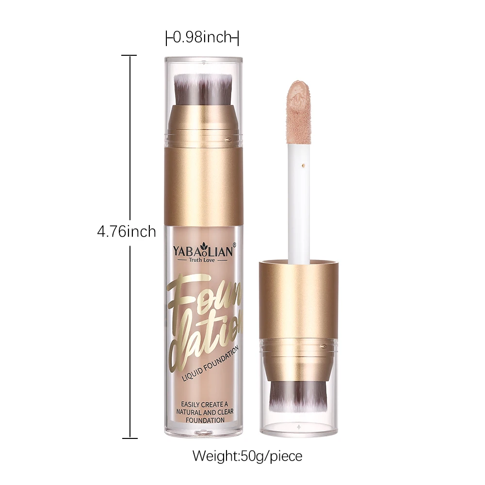 Newest  waterproof makeup foundation with brush private label face cosmetics Concealer liquid luxury silky super stay concealer