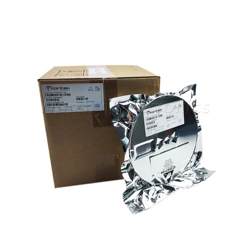 Electrical components  Single key capacitive touch detection chip MARK 233HH SOT23-6 TTP233H-HA6 With resetLvchi