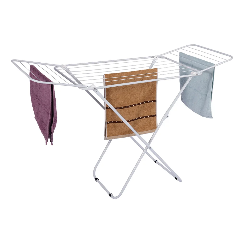 Folding Clothes Rack Balcony Drying Clothes Hanger Laundry Drying Rack Folding To Dry