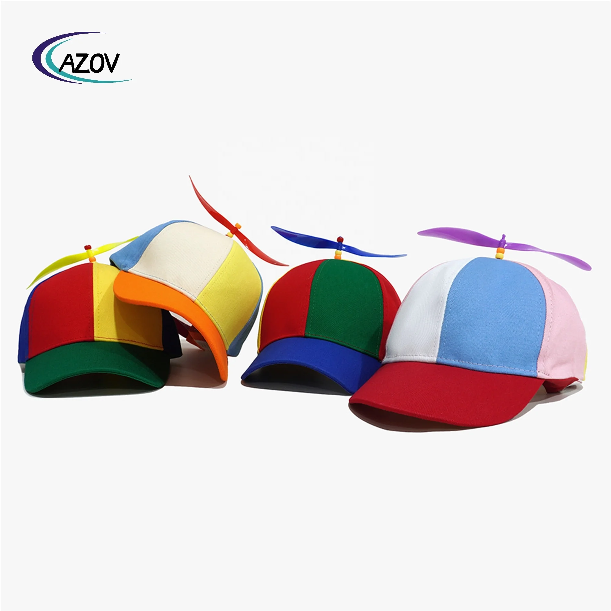 New creative detachable propeller baseball cap spring/summer adult  children size sports cap with wind vehicle parts