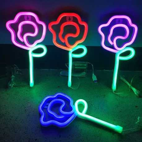 Customized neon signage China factory wholesale cheap acrylic PC PS illuminated led neon sign 12V lighted neon flex