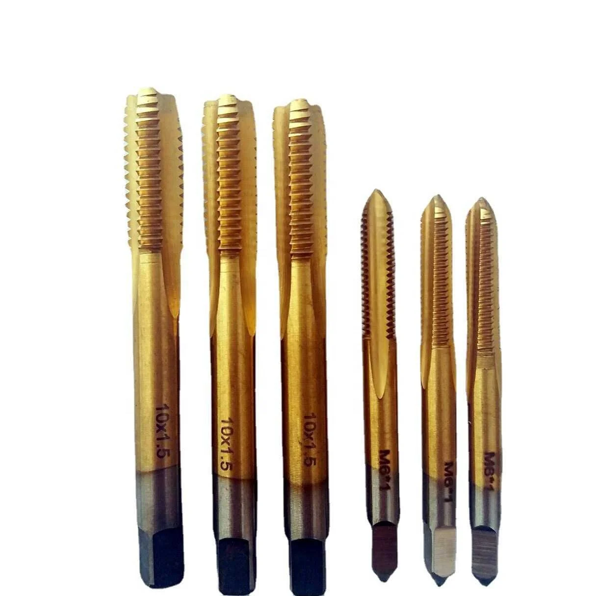Stainless Steel With Cobalt Machine Taps High-Speed Steel Coated Machine Taps Titanium-Plated Machine Taps