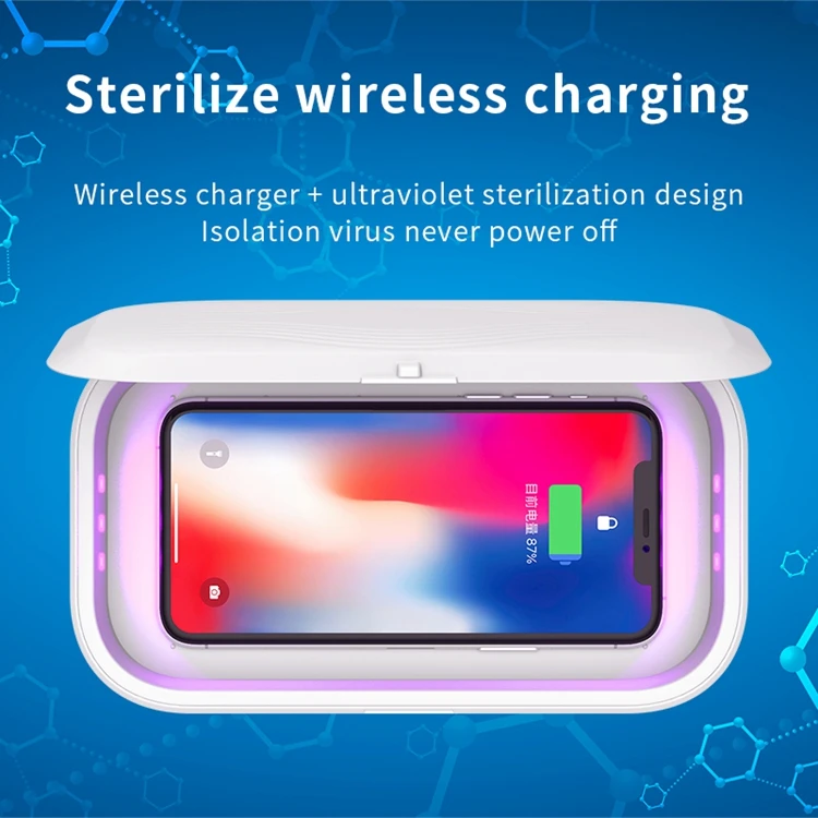 
Multifunctional Ultraviolet Disinfecton Box 10W Wireless Charger Sterilizing Box 