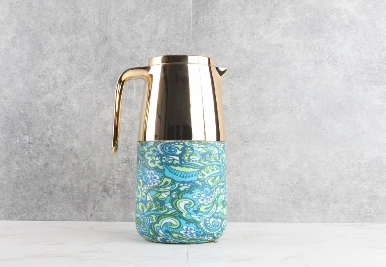 Hot Selling Luxury Royal Daily Use Pot Arabic Tea Vacuum Thermos Flask coffee kettle set dallah pot arabic coffee vacuum flasks