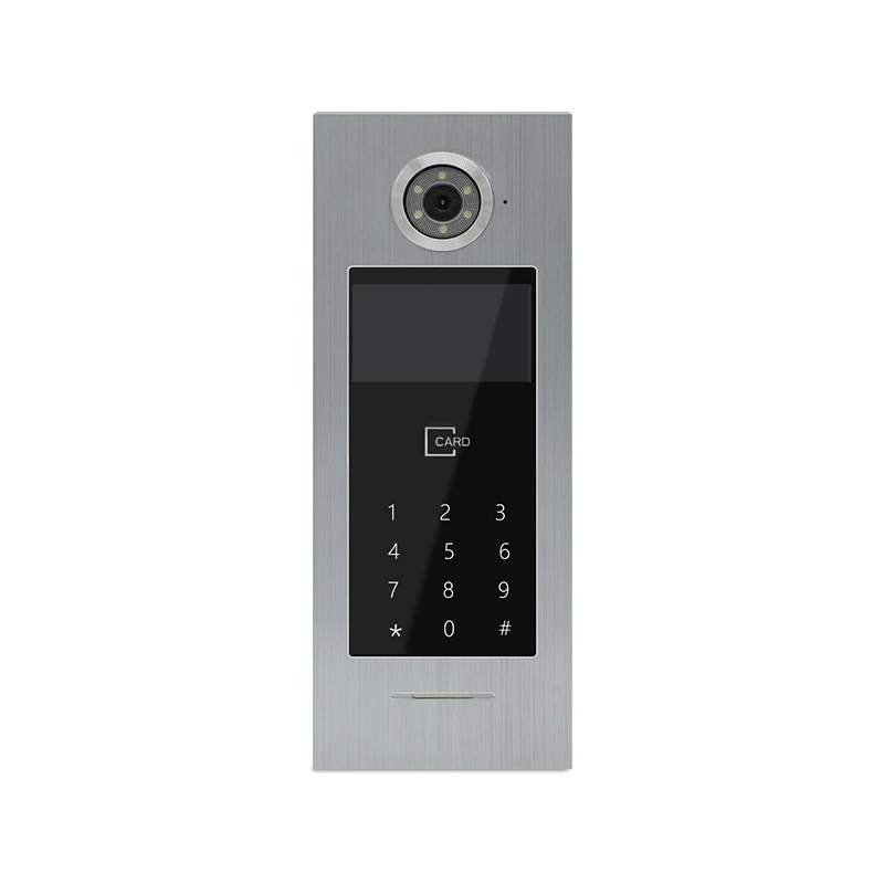 Tuya IP video door phone intercom multi apartment doorbell camera card access works with mobile phone