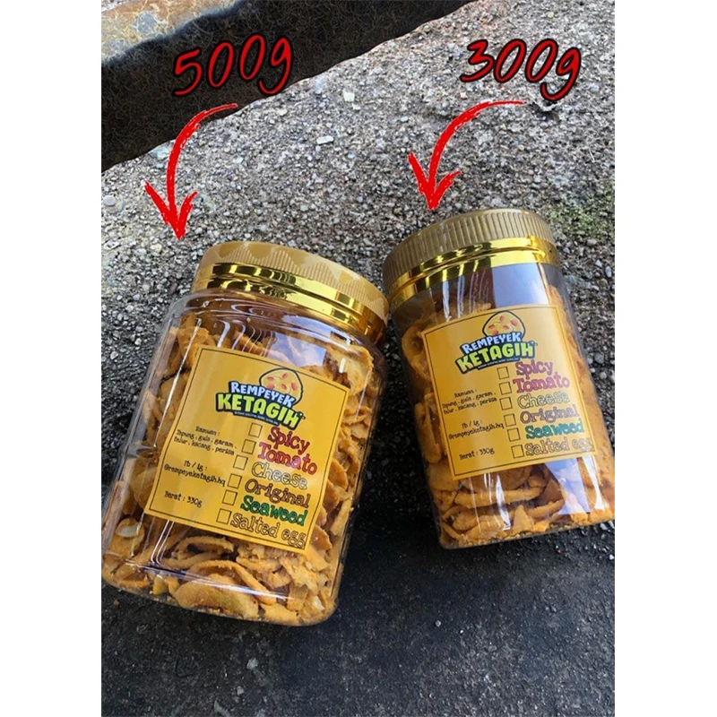 High Quality Halal Delicious Hand Made Crispy Sugar Free Crunchy Golden Salted Egg Cheese 500g