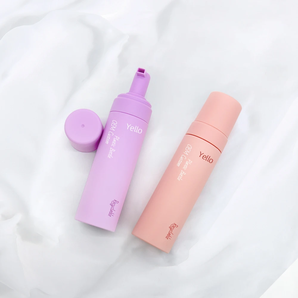 In Stock Luxury 100Ml 120Ml 150Ml 180Ml 200Ml  Foaming Bottle Mousse Foam Bubble Bath Plastic Bottles For Foaming Packaging