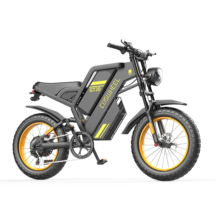 2023 New Model Super Power Electric Bike Fat Tire Electric Mountain Bicycle 20*4.0inch Fat Tire Electric Bike