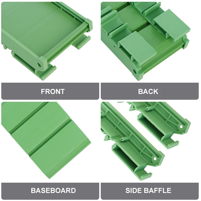 Industrial Housing Electronic Carrier Circuit Board Adapter Holder Support Panel Mounting Option Din Rail Mount PCB Bracket