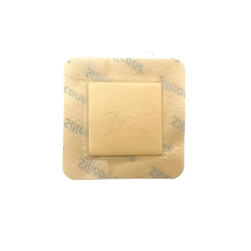 Silicone Foam Dressing with Border Adhesive  Waterproof Wound Dressing Bandage for Wound Care