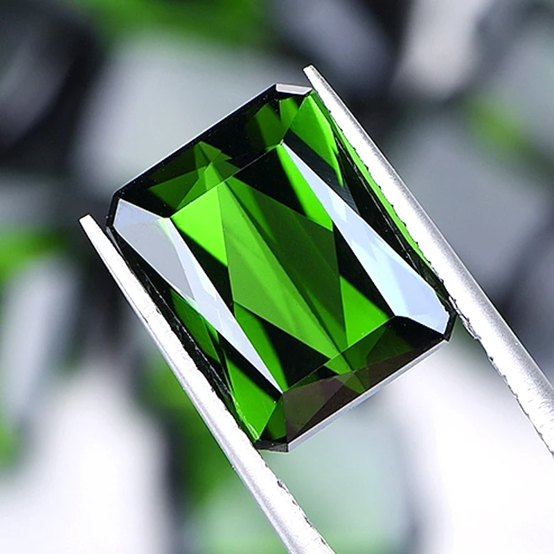 green Lab Grown Emerald Cut loose Stone top quality available in different sizes emerald gemstone green emerald