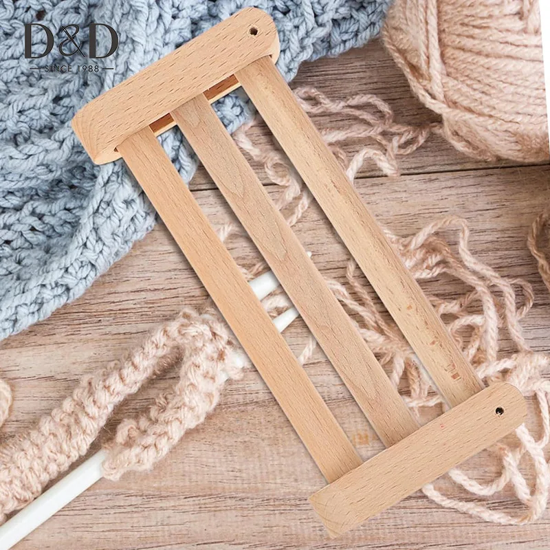 Simple Solid Wood DIY Loom Tool with 20V Combination Shuttle Bag Belt Manual Waist Webbing Fixer