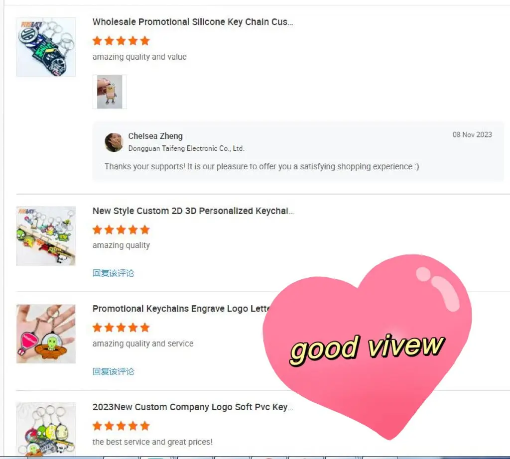 Custom Logo 2d Rubber Soft Pvc  rubber Keyring  Customized Brand PVC Key Chain