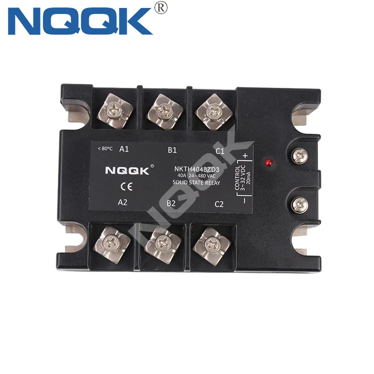 DC или AC управление 10A 120светодио дный LED нулевой coross ССР Трехфазный твердотельные реле 3 фазы