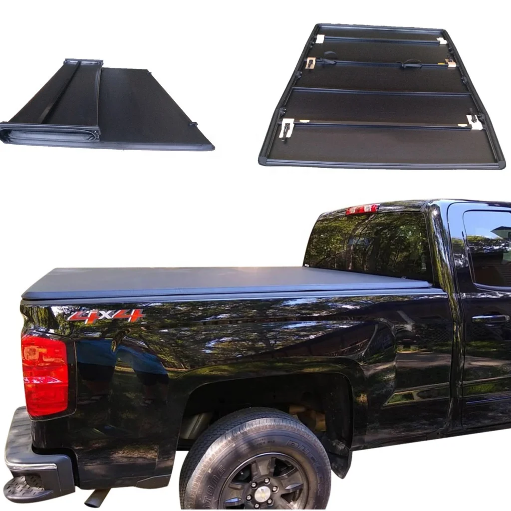 Top Manufacturer Soft Tri Fold Tonneau Cover Pickup Truck Bed Cover For Chevy Colorado 5FT