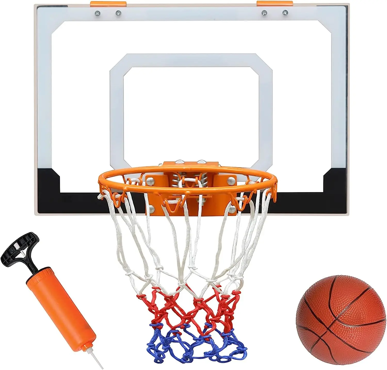 basketball hoop indoor 18Inch Backboard Mini Basketball Hoop Over the Door Basketball Goal Outdoor
