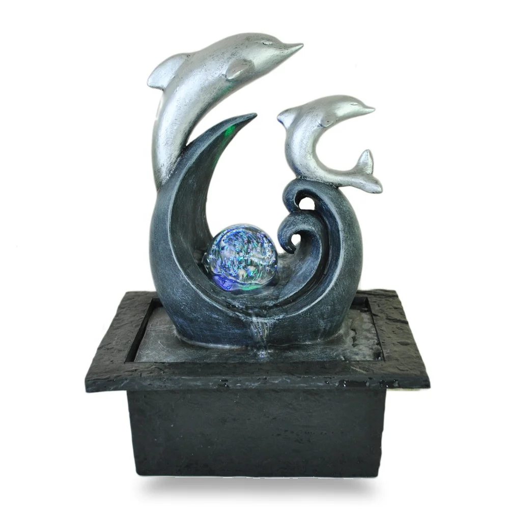 Статуя животного в форме шара, Дельфина, водяной фонтан для украшения дома