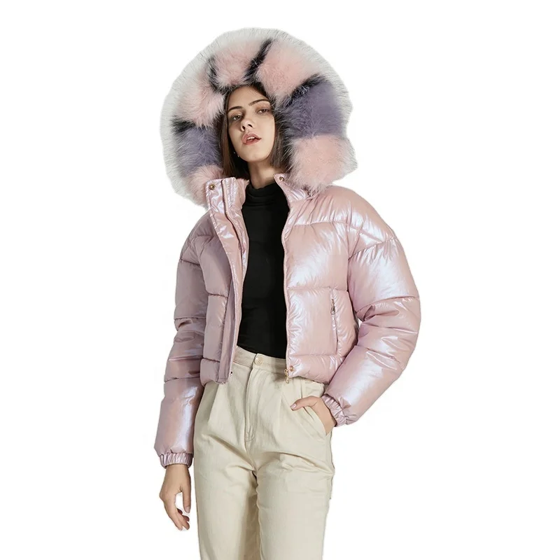 
Cotton jacket for man wholesale windproof thick fur collar winter coat women winter jackets waterproof 