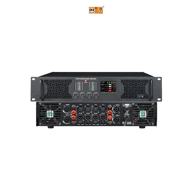 DC4.8 Professional Class H Amp DJ Stage Performance 800W*4 High Power Amplifier For Full Range Speaker