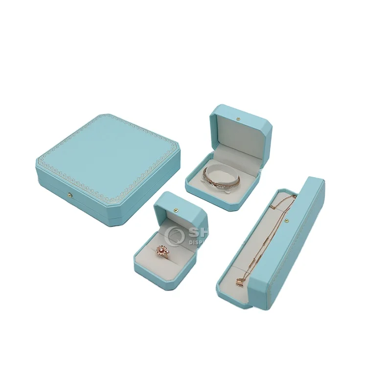 Luxury Jewelry Box Microfibre Ring Box Accept Customer Logo Round Concern Jewellery Ring Box