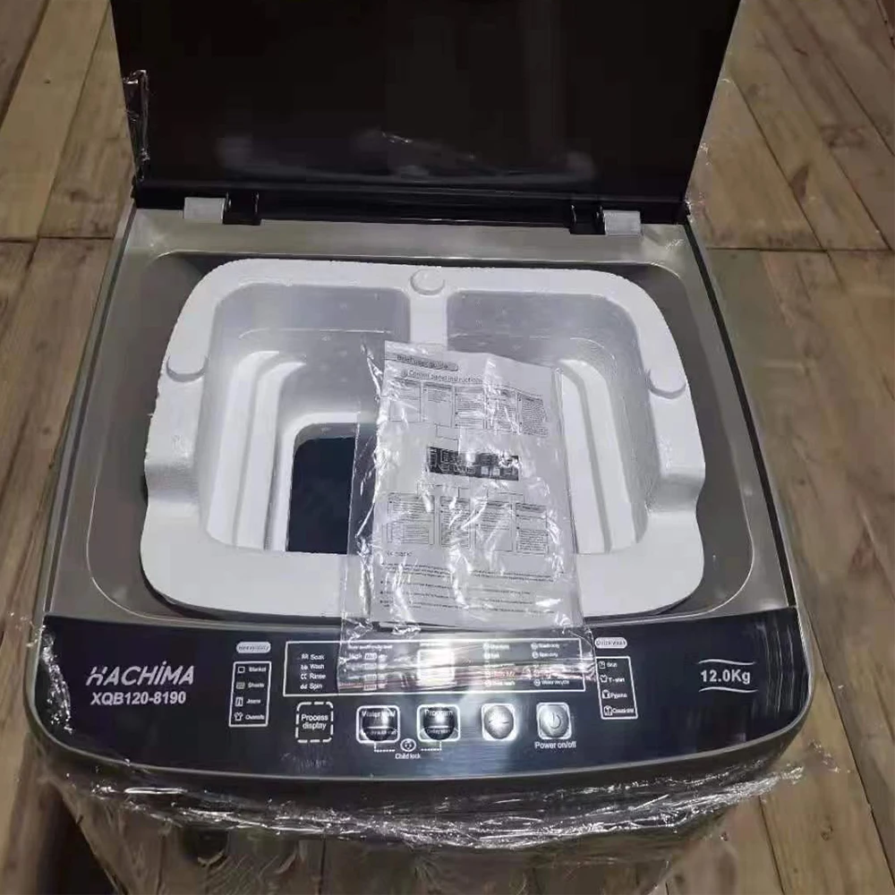 Top Load Fully Automatic Laundry Clothes Washing Machine Electric Carton Box with Dryer for Home Hot Sale Large Capacity 12kg