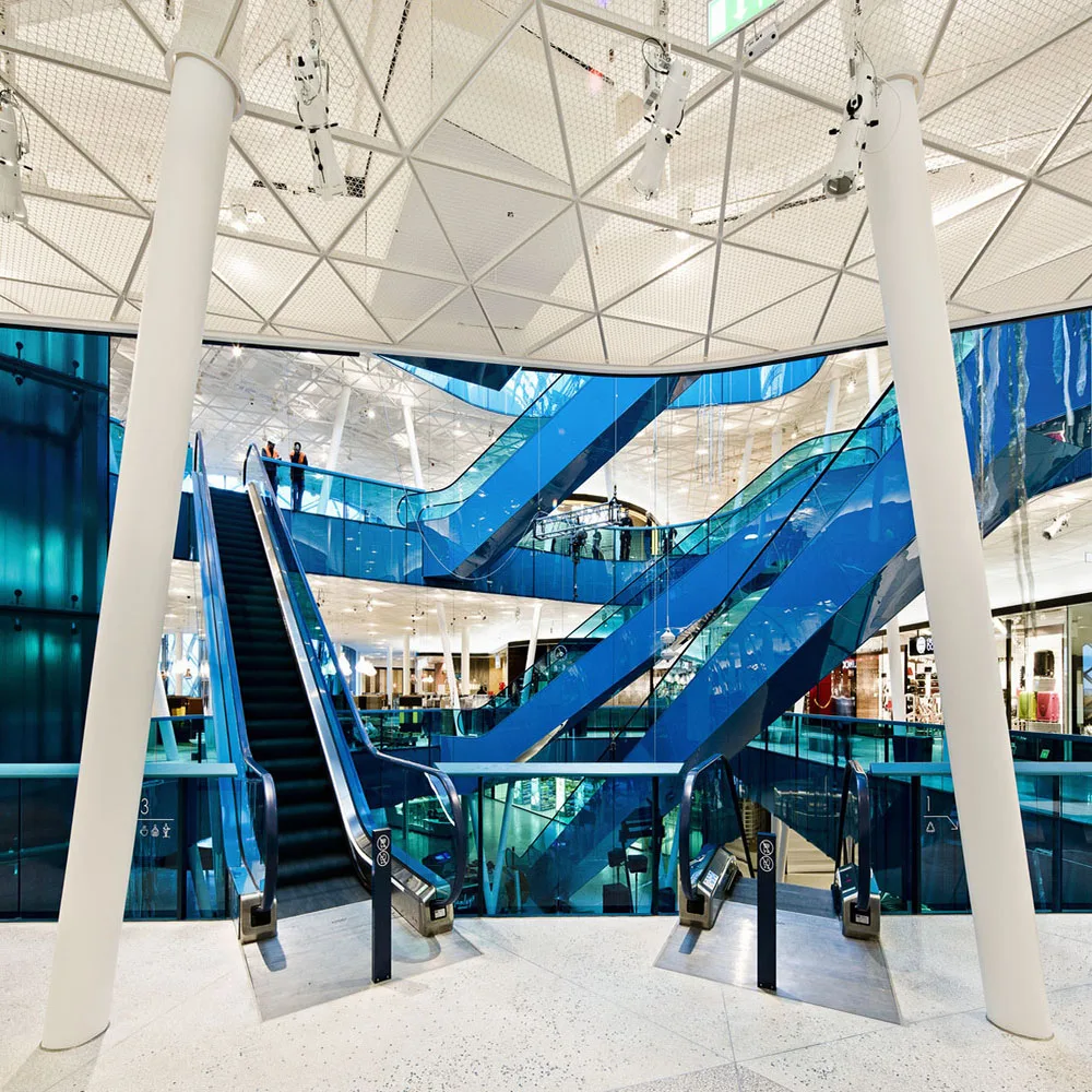 Building Materials Ocean Blue Stained Glass For Window