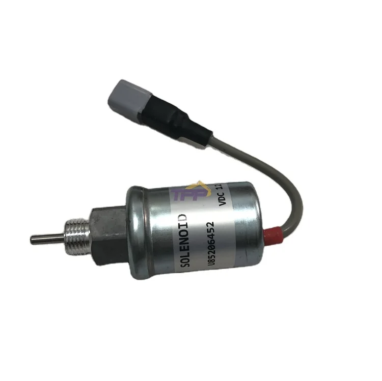 Excavator Spare Part U85206452 Shut Off Stop Solenoid For Perkins Engine