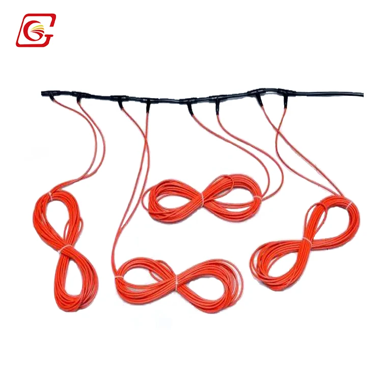 1k6k12k/24k48k60k LLDPE /PVC resistance carbon fiber heating cable for floor heating