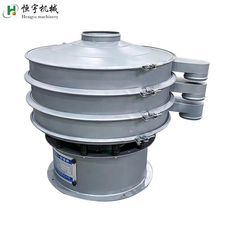 Automatic High Accuracy 2 Layers Glass Powder Graphite Carbon Steel Rotary Vibratory Sieving Sieve Screen