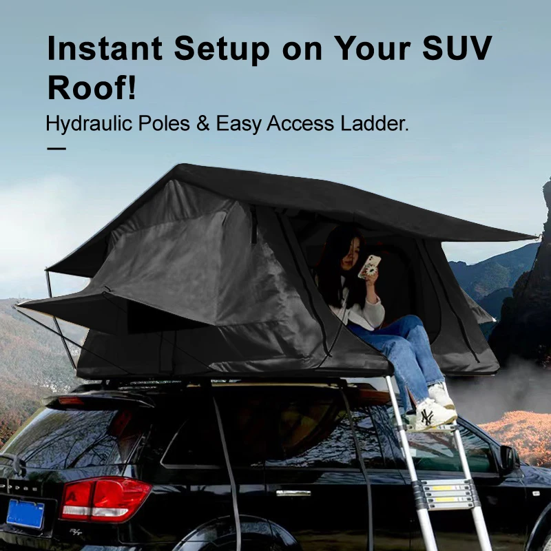 Easy to Set Up Camping Waterproof Car Roof Top Tent For SUV Trucks Cars Jeep