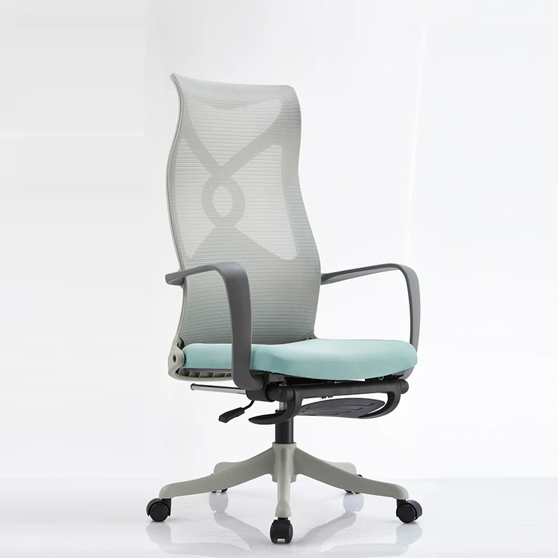 High-Back Ergonomic Swivel Lift Office Chair Modern Mesh Metal Design Staff Chair Hospital Conferences Computer Lunch Plastic