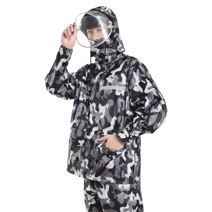 
High Quality Workers Rain Wear 100% Waterproof Raincoat for Men 