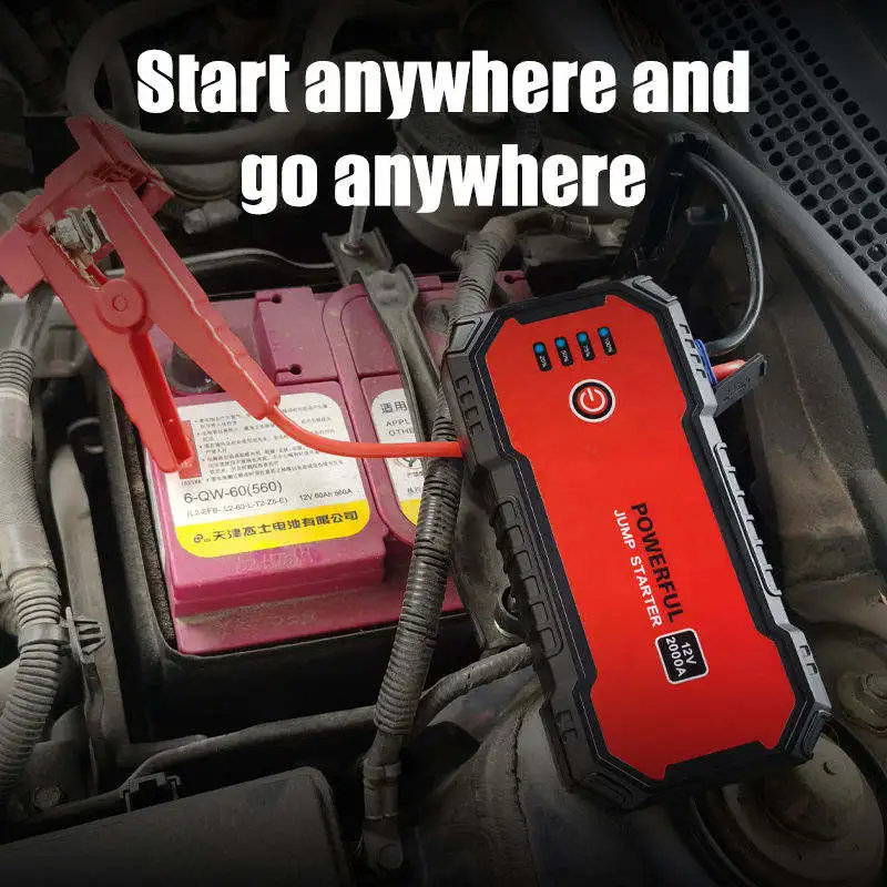 Emergency Jump Starter Heavy Duty 1000 Amp 12-Volt Lithium 600A 24V Truck 24 V 2000