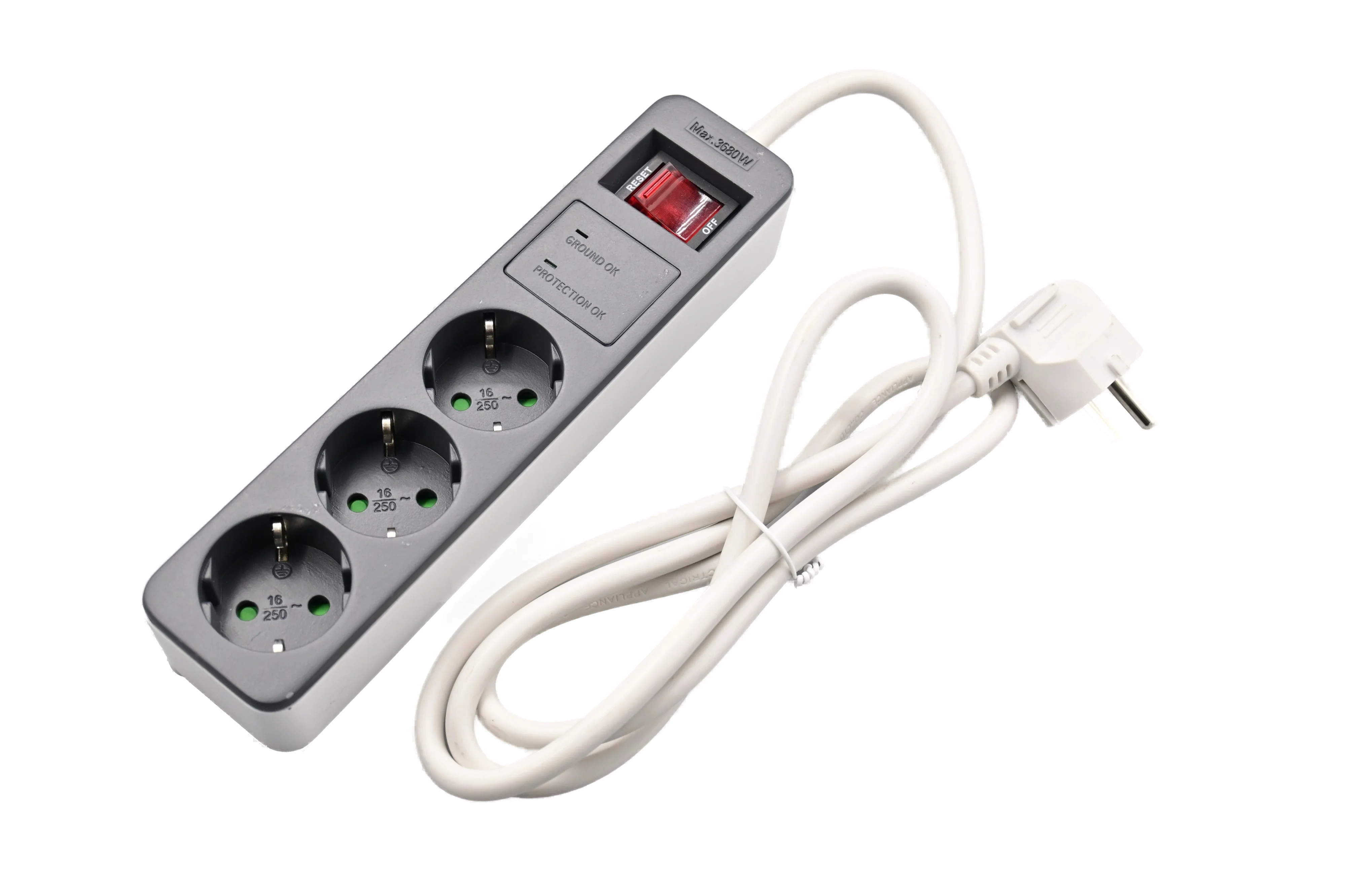 E-SUN Intuitive Interface Surge Protector Cable Electrical Power Strip Chint Wall Switch Socket Extension Manufacture In China