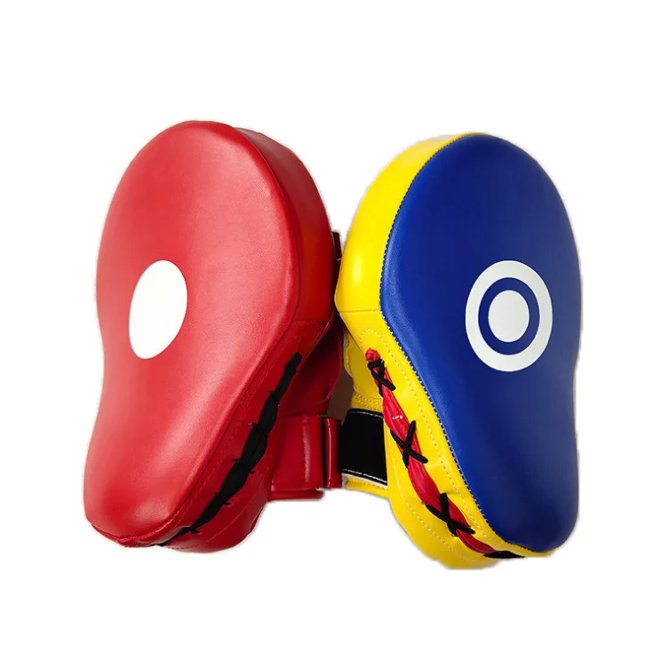 
100% High Quality Thicken durable Boxing Thai Pads Leather Boxing Hand Focus Pad 
