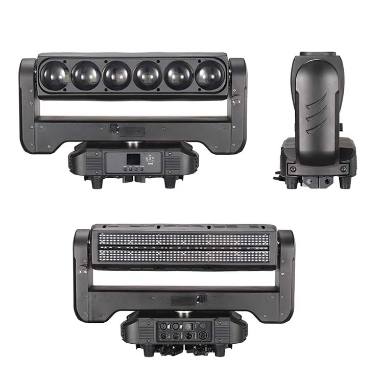 Управление пикселями 6x60 Вт движущаяся Светодиодная панель Dmx сценическое освещение RGBW моющаяся головка со стробоскопической поверхностью